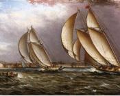 詹姆斯E巴特斯沃思 - Yacht Race in Gloucester Harbor